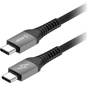 AlzaPower AluCore USB-C to USB-C 2.0 100W Ultra Durable 1m tmavo sivý