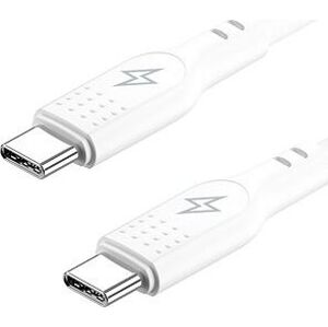 AlzaPower SilkCore USB-C/USB-C 2.0 5 A, 240 W, 1 m, biely
