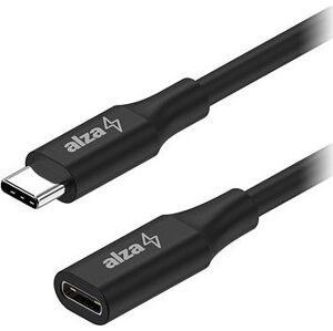 AlzaPower Core USB-C (M)/USB-C (F) 3.2 Gen 1, 1 m čierny