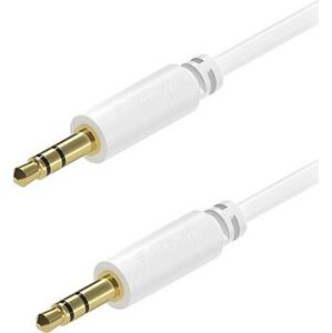 AlzaPower Core Audio 3,5 mm Jack (M) to 3,5 mm Jack (M) 1 m biely