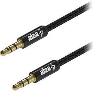AlzaPower AluCore Audio 3,5 mm Jack (M) to 3,5 mm Jack (M) 1 m čierny