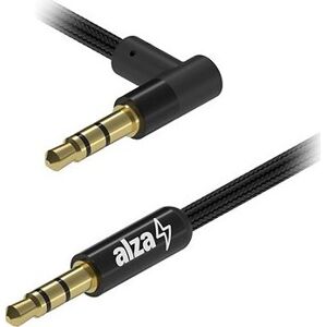 AlzaPower 90Core Audio 3.5mm Jack (M) to 3.5mm Jack 90° (M) 1,5 m čierny