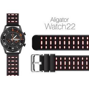 Aligator Watch 22 mm silikónový remienok Duálny červený