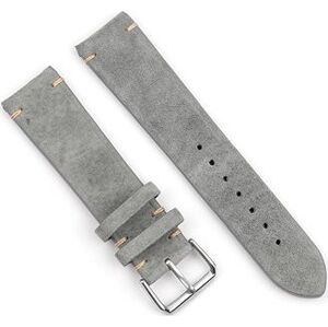 BStrap Suede Leather Universal Quick Release 18mm, gray