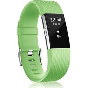 BStrap Silicone Diamond pro Fitbit Charge 2 green, velikost S