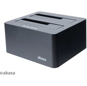 AKASA DuoDock X3, 2× Duálny HDD/SSD slot USB 3.1 Gen 1/AK-DK08U3-BKCM