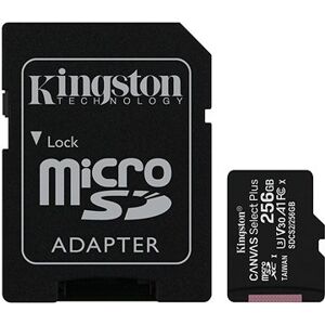 Kingston Canvas Select Plus micro SDXC 256GB Class 10 UHS-I + SD adaptér