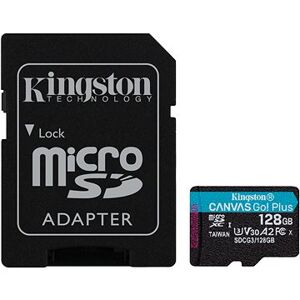Kingston Canvas Go! Plus microSDXC 128GB + SD adaptér