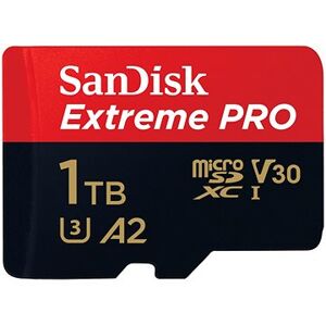 SanDisk microSDXC 1TB Extreme PRO + Rescue PRO Deluxe + SD adaptér