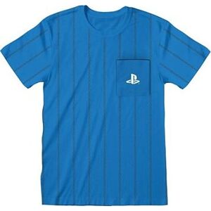 PlayStation – Striped Pocket Logo – tričko