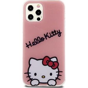 Hello Kitty IML Daydreaming Logo Zadný Kryt na iPhone 12/12 Pro Pink