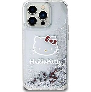 Hello Kitty Liquid Glitter Electroplating Head Logo Zadný Kryt na iPhone 13 Pro Transparent