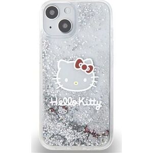 Hello Kitty Liquid Glitter Electroplating Head Logo Zadný Kryt na iPhone 13 Transparent