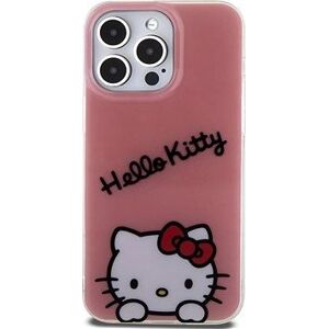 Hello Kitty IML Daydreaming Logo Zadný Kryt na iPhone 15 Pro Max Pink