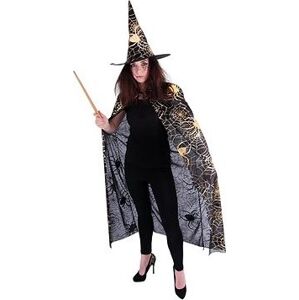 Rappa, čarodejnicky plášť s pavučinou a klobúkom