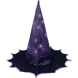 Klobouk čarodějnice - čaroděj - fialový - dospělý - halloween