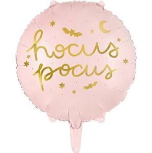 Fóliový balónik hocus pocus – ružový – halloween – čarodejnica – 45 cm
