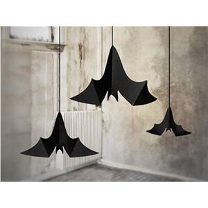 Závesná dekorácia netopiere 3 ks – 47 × 23/37 × 19/31 × 14cm – halloween