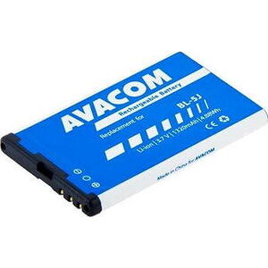 Avacom pre Nokia 5230, 5800, X6 Li-Ion 3,7 V 1320 mAh (náhrada za BL-5J)