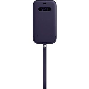 Apple iPhone 12 Pro Max Kožený návlek s MagSafe tmavo fialový