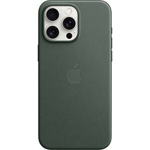 Apple iPhone 15 Pro Max Kryt z tkaniny FineWoven s MagSafe listovo zelený