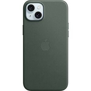 Apple iPhone 15 Plus z tkaniny FineWoven s MagSafe listovo zelený