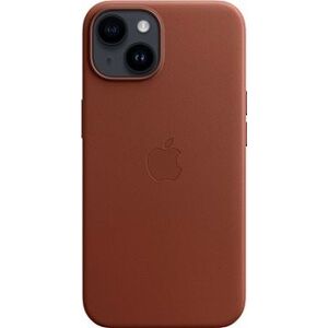 Apple iPhone 14 Kožený kryt s MagSafe tehlovo hnedý