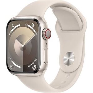 Apple Watch Series 9 41 mm Cellular Hviezdno biely hliník s hviezdno bielym športovým remienkom – M/