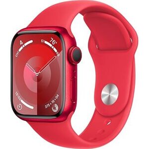Apple Watch Series 9 41mm Cellular PRODUCT(RED) Červený hliník s červeným sportovním řemínkem - S/M