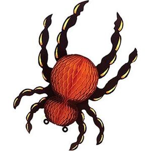 LAALU Pavúk papierový čierno-oranžový 41 cm