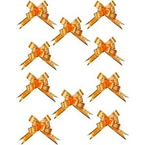 LAALU Súprava 10 ks stúh: Stuhy sťahovacie oranžové 47 cm