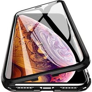 Magnetic Full Body Glass magnetické puzdro na Samsung Galaxy S21 Ultra, čierne