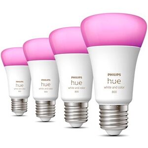 Philips Hue White and Color Ambiance 6,5 W 800 E27 4 ks