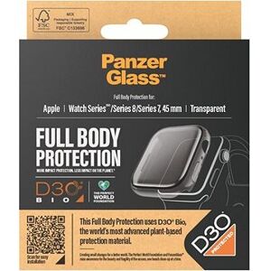 PanzerGlass Apple Watch 9/8/7 45mm ochranný kryt s D30 (čirý rámeček)
