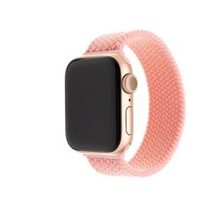 FIXED Elastic Nylon Strap pre Apple Watch 42/44/45/Ultra 49mm veľkosť S ružový