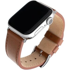 FIXED Leather Strap pre Apple Watch 42/44/45/Ultra 49mm hnedý