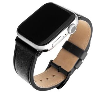 FIXED Leather Strap pre Apple Watch 42/44/45/Ultra 49mm čierny