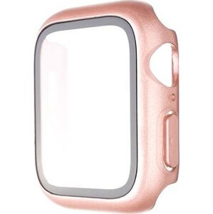 FIXED Pure+ s temperovaným sklom na Apple Watch 41 mm ružové