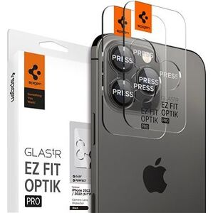 Spigen tR EZ Fit Optik Pro 2 Pack Black iPhone 14 Pro/iPhone 14 Pro Max
