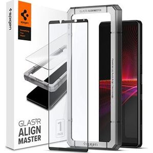 Spigen Glass tR AlignMaster FC Black Sony Xperia 1 III