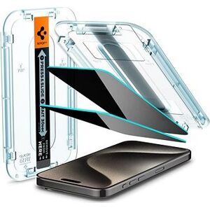Spigen Glass tR EZ Fit HD Privacy 1 Pack iPhone 15 Pro Max