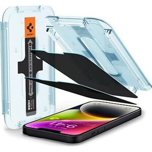 Spigen Glass tR EZ Fit Transparency Sensor Open Privacy 2 Pack iPhone 14/13 Pro/13