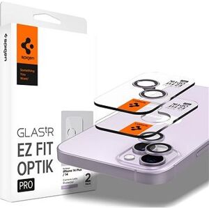 Spigen Glass EZ Fit Optik Pro 2 Pack Purple iPhone 14/iPhone 14 Plus