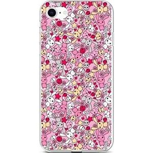 TopQ Kryt iPhone SE 2022 silikon Pink Bunnies 73938