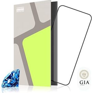 Tempered Glass Protector zafírové pre iPhone 15 Plus, Case Friendly, čierne