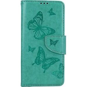 TopQ Puzdro Xiaomi Redmi Note 12S knižkové Butterfly zelené 111958