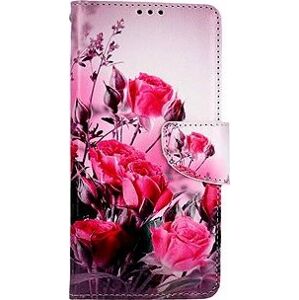 TopQ Puzdro Xiaomi Redmi Note 12 knižkové Romantické ruže 112848
