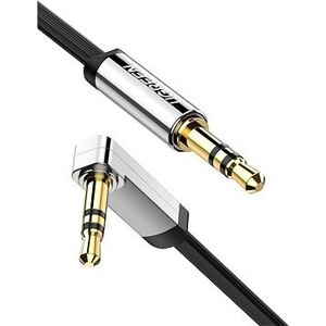 Ugreen 3.5mm Male to 3.5mm Male Straight to Angle flat Cable 1m (Black)