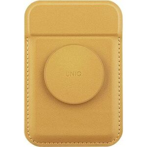 UNIQ Flixa magnetická peňaženka a stojanček s úchytom, Canary yellow