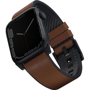 Uniq Straden vodoodolný kožený remienok na Apple Watch 42/44/45/Ultra 49mm hnedý